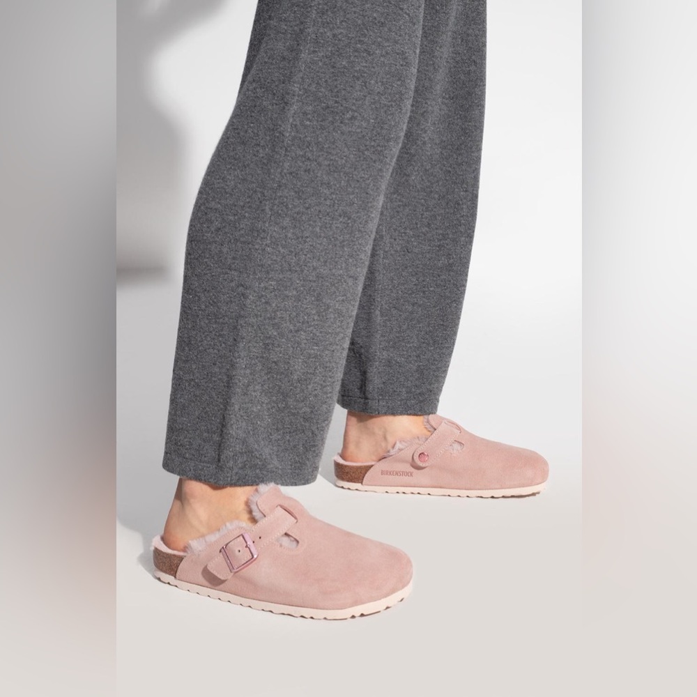 Birkenstock Shearling Seude Bostons
